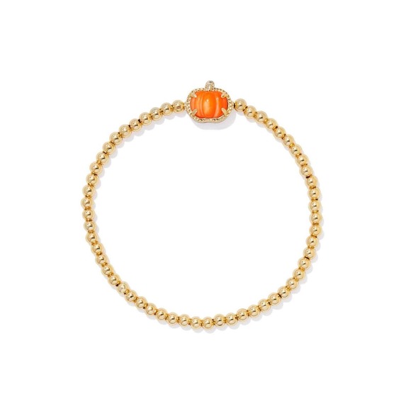 Kendra Scott Jewelry - NWT Kendra Scott Pumpkin Stretch Bracelet in Orange Mother of Pearl / Brand New